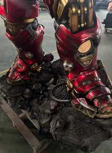 Figura de acción de la película Marvel de tamaño medio, popular, de fibra de vidrio, tamaño real, modelo MK44, para decoración. - Product Image 3