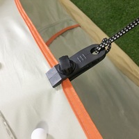 Sangles coupe-vent Jiarui pour grande tente extérieure, crochets de fixation à point de traction avec bloque-cordons, pour auvent de camping, en plastique et nylon sans nickel
