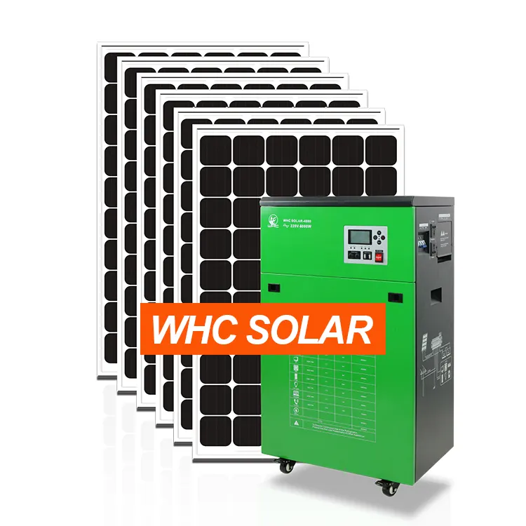 500W 1000W 1500W 4000W di Campeggio Esterna Portatile Mobile Pannello Sistema di Energia 220V 240V Solare generatore di energia Per Uso Domestico
