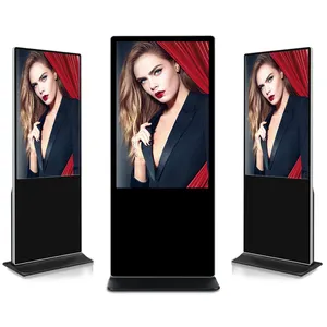 43 50 55 65 inch interactive touch screen vertical floor standing lcd digital signage display advertising display machine