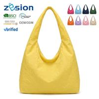 Sac fourre-tout personnalisé avec logo, en nylon froissé, vente en gros, écologique, réutilisable, sac de marché, cadeau d'entreprise, fabricant OEM