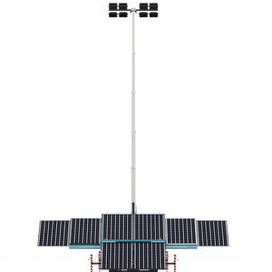 Portable 9m Solar <b>Lighting</b> Tower 360 Degree Rotation Mobile 8*150W <b>LED</b> <b>Lighting</b> Tower with Factory Price - Product Image 2
