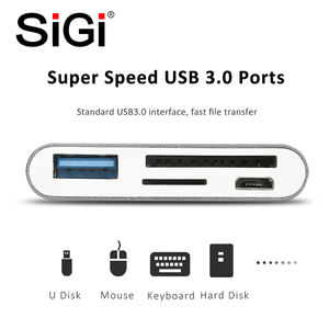 <strong>SiGi</strong> Type-C Smart Card Reader Multi-functional Card Reader for Phone,Tablets and Computer - Product Image 6
