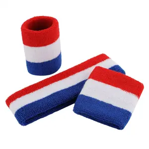 Pria Wanita Olahraga Gelang Basket Kebugaran Sweatband Kepala Band untuk Tenis Yoga Headband Voli Pergelangan Tangan Penjaga