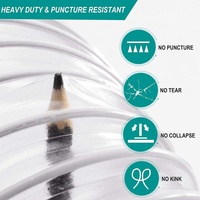 Heavy Duty PVC Spirale Élastique Fil D'acier Poussière Débris Fumée Collection Tuyau Tuyau Transparent Couleur Tubes En Plastique