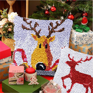 Latch Hook <strong>Rug</strong> <strong>Kit</strong> DIY Crochet Carpet for Adults Kids Beginners Canvas Yarn <strong>Rug</strong> Hooking <strong>Kits</strong> Home Decor Learning <strong>Rug</strong> <strong>Making</strong> - Product Image 2