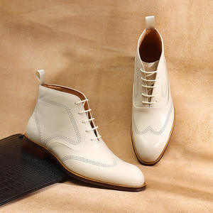 Nouvelles Bottes d'Hiver Montantes Classiques Polyvalentes Décontractées pour Hommes, Imperméables en Cuir Véritable, Rehaussantes, pour le Travail en Extérieur et le Sport - Product Image 3