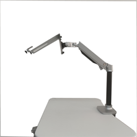 Support mural pour écran d'ordinateur de 17 à 32 pouces, bras de moniteur à ressort à gaz avec bras flexible, support pour tablette pour l'école