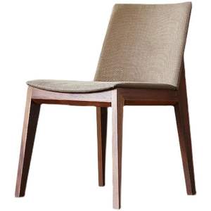 Madeira maciça luxuosa do projeto nórdico que janta a mobília moderna do escritório home da cadeira para o material confortável do couro do uso da cozinha da escola - Product Image 5