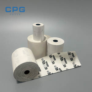 Rouleau de papier thermique médical sans BPA pour caisse enregistreuse de supermarché, rouleau jumbo 57x40 80x70 78x78 50gsm, faible poussière - Product Image 1