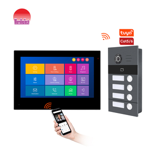 ระบบโทรศัพท์ประตูวิดีโอโลหะ สมาร์ทโฮม 1080P ระบบกันน้ำ ระบบเข้าออก RFID สำหรับวิลล่า 97703+97220IC-4 S - Product Image 1