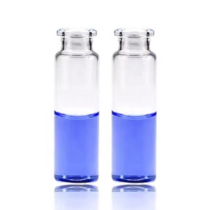 ขวดแก้วใสก้นแบนขนาด 20 มล. สำหรับใส่ตัวอย่างแบบ Crimp Headspace Vial - Product Image 1