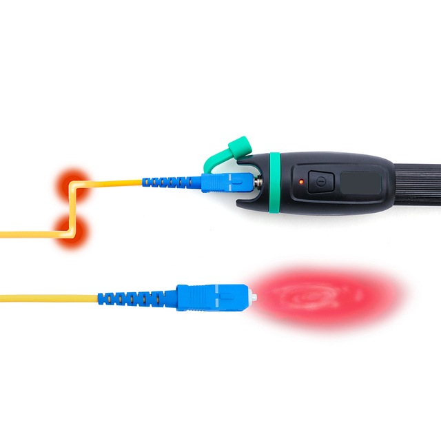 Fiber Fault Locator KOMSHINE KFL 11P Optical Fiber Fault Tracer 5-25KM 650nm Fiber Optic VFL