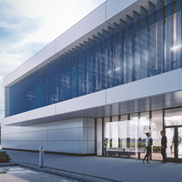 Bâtiments préfabriqués en acier de conception moderne, bureaux, bâtiments métalliques, écoles, hangars industriels avec certification CWB
