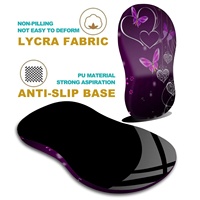 Tapis de souris ergonomique Tapis de bureau avec repose-poignets en mousse à mémoire de forme Tapis de souris personnalisé Base en caoutchouc antidérapante pour le bureau