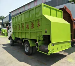 Máquina de ração para aves pecuária fazenda diesel carro espalhador de ração para o gado ovino