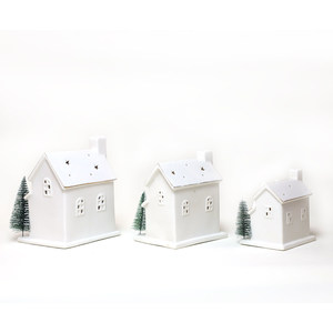 <span class=keywords><strong>Casa</strong></span> de pueblo nevado, <span class=keywords><strong>casa</strong></span> de porcelana con batería clásica, iluminación - Product Image 3