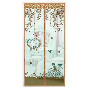 Factory Supply Magnet Printing Doors Curtains magnetic mosquito net door curtain supplier