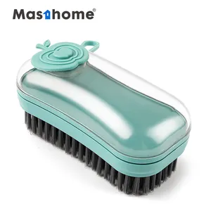 Masthome Durable Convenient Kitchen Cleaning Plastic Soap Dispensing Dish Brush