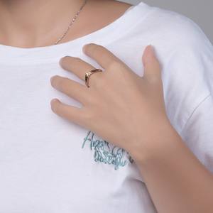 European Style <b>Celtic</b> Knot Heart Hollow Women's <b>Ring</b> Steel Rose Gold Engagement Jewelry - Product Image 3