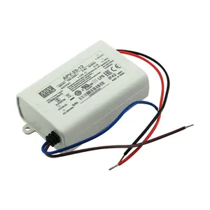 APV-25-12 يعني حسنا يقودها سائق امدادات الطاقة 25W 12 فولت 2.1A إخراج واحدة DC 12V 2A LED الإضاءة ، LED لافتات 0 ~ 2.1A 2 سنوات/