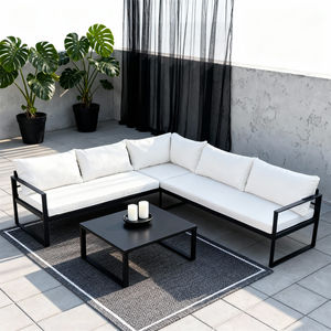 Conjunto de Sofás Modernos para Terraza con Mesa, Hechos a Medida, Color Elegante, Diseño Estilizado, Muebles para Exteriores Resistentes a la Intemperie - Product Image 1