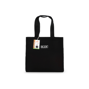 Borsa in tela multiuso Iln 34x42 cm nera per lo shopping e l'uso quotidiano - Product Image 2