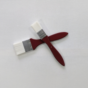 BOMEIJIA 1 ''1.5'' 2 ''pinceaux à manche rouge plat matériel de cheveux en Nylon pour appliquer la peinture acrylique <span class=keywords><strong>Gesso</strong></span> peinture peinture à l'huile aquarelle - Product Image 4