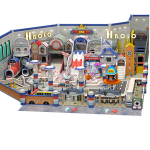 Vente directe d'usine Aire de jeux intérieure pour enfants avec toboggans, tyroliennes et autres installations de divertissement Personnalisable à la vente - Product Image 3