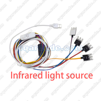 Pistolet lumineux 4ir/OpenFIRE, pièces de jeu de tir, USB, 4 LED, capteur, armes lumineuses d'arcade, carte mère, accessoires de jeu PC, kit de bricolage