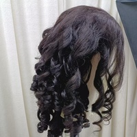 Perruque à fermeture en dentelle 5x5 à double trame, boucles Pixie, cheveux vierges bruts, vente chaude en gros