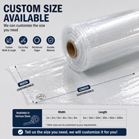 Toile PVC transparente imperméable 3m x 3m pour auvent de jardin, protection contre la pluie pour balcon et abri de jardin