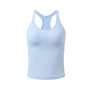 Chaleco Deportivo sin Mangas con Cuello en V para Mujer, Suave, de Secado Rápido, Transpirable, para Yoga, Spandex/Nylon, Ajuste Ceñido, Venta al Por Mayor - Product Image 3