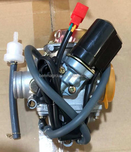 <span class=keywords><strong>Carburateur</strong></span> QMJ/QMI157 QMJ/QMI152 PD24J pour moteur 4 temps GY6 <span class=keywords><strong>50cc</strong></span> 125cc 150cc ATV, karts, scooters, cyclomoteurs, argent, haute performance - Product Image 6