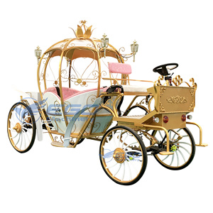 2026 XCEGO Grande calèche électrique de luxe Cendrillon en forme de citrouille, sculpture entièrement métallique de haute qualité, transport spécial, garantie 24 mois - Product Image 3