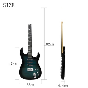<span class=keywords><strong>Guitarra</strong></span> Eléctrica de 39 Pulgadas, 24 Piezas, Modelo ST, Nivel Inicial, para Zurdos, 6 Cuerdas, Acabado Mate - Product Image 2