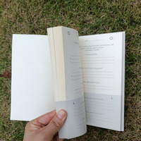 Vente en gros, toile de lin personnalisée, couverture rigide, reliure parfaite, planificateur classique heureux, calendrier de remerciement, de prière, Journal de bien-être