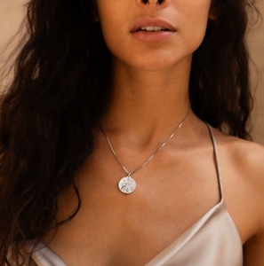 Loveher bijoux rétro mode montagne et mer <span class=keywords><strong>carte</strong></span> collier 925 argent laiton adapté aux femmes cadeaux pour un usage général - Product Image 6