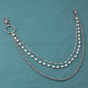 <b>Cross</b> Triple Layer Pearl Waist <b>Chain</b> Hip Hop Fashion Body <b>Chain</b> Daily Wear - Product Image 4