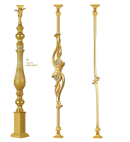 Balustrade pour bâtiments de style victorien Main courante d'escalier en métal en spirale pour intérieur de porche