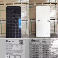 Panneaux solaires bifaciaux monocristallins à demi-cellules Trina TSM-NEG21C.20 715-740W à cadre noir Vertex S N-Type, en stock UE