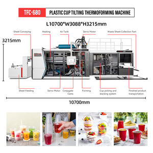Mesin Thermoforming Cetakan Miring Otomatis Penuh Zhejiang LITAI untuk Gelas Plastik Sekali Pakai (PS/PET/PP/PVC/HIPS) - Product Image 3