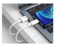 Câbles de données USB longs à charge rapide Techancy TM00286 avec design rayé unique en plastique pour iPhone, montre connectée, téléphone portable, personnalisables