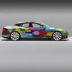 1,52*18m Premium estirable Car Wrap vinilo personalizado coche película que cambia de Color