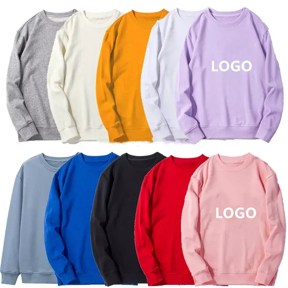 Üreticileri özel Logo polar astarlı süblimasyon boş Sweatshirts tişörtü düz erkek tişörtü