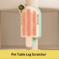 Griffoir pour chat en forme de crème glacée avec bâtonnet de chatouillage et boule de menthe, fixation murale/de table, jouet pour chat en gros