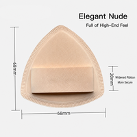 JLY Rubycell Black Pineapple Triangular Puff Souffl Skin-Tone Cushion Foundation Doesnt Absorb Powder Dual-Use Wet Dry Puff