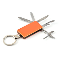 Porte-clés multifonctionnel créatif en acier inoxydable, mini ouvre-bouteille pliable portable, lame de fichier, poche