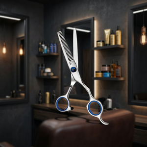 Ciseaux de barbier professionnels en acier inoxydable 6CR13, ciseaux à effiler exclusifs pour coiffeur, fournitures de salon, qualité A+ - Product Image 3