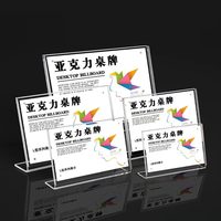 Présentoir de Menu en Acrylique Personnalisé, Porte-Affiche en Métal pour Bureau, Support de Numéro de Table en Acrylique, Marque-Place